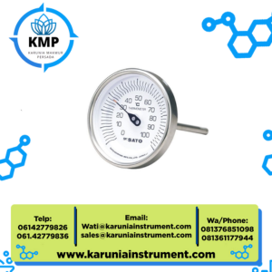 Bimetal Thermometer 100 mm Stem No.2010-12 SK Sato
