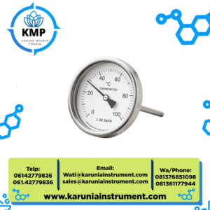 Bimetal Thermometer 100 mm Stem No.2010-32 SK Sato