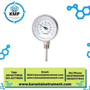 Bimetal Thermometer 100 mm Stem No.2030-22 SK Sato