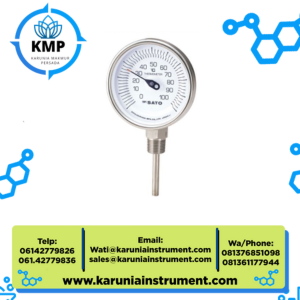 Bimetal Thermometer 100 mm Stem No.2030-62 SK Sato